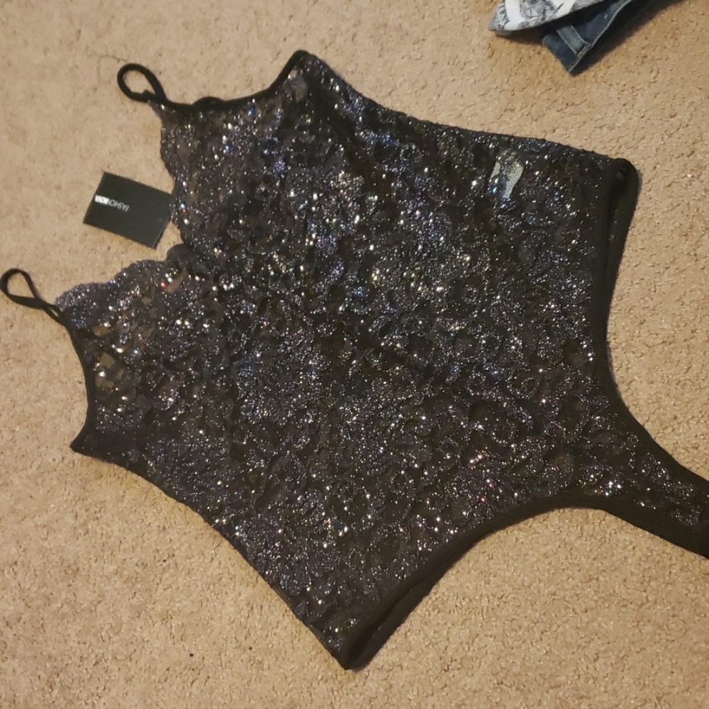 Glitter Lace Bodysuit